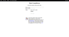 Desktop Screenshot of datecountdown.com